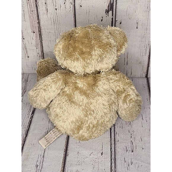 9" Flowers Inc Balloons Silky Tan Teddy Bear Plush Brown Vintage Tag Stuffed Toy - Picture 3 of 5